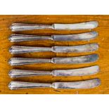 Set of six silver handled tea knives, Sheffield 1918, gross weight approx 5.