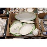 A Wedgwood part dinner service, including seven soup plates, one a/f, seven lunch plates,