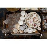 A box containing Royal Albert Old Country Roses pintrays and ornaments,