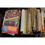 Football: One box of assorted football programmes and books to include: Charles Buchan interest,