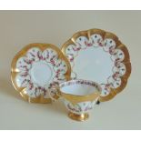 George Jones, Crescent China teacup and saucer and plate,
