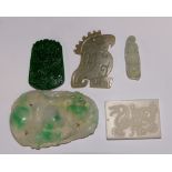 Jade carvings, bird Buddha,