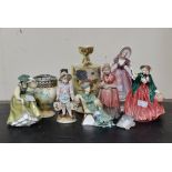 Six figurines including Royal Doulton figures HN 2309,