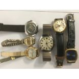 A collection of Automatic and quartz wristwatches including Hermes, Sparewa, Rotary, Sekonda,