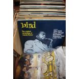 A good collection of jazz and pop records, including Charlie Parker, Dave Brubeck, Stan Getz,