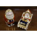 Royal Crown Derby 1st quality boxed Santa Claus with Santa in his sleigh (2)