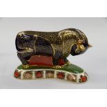 Royal Crown Derby 1st quality Imari Bull,