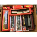 One box of assorted boxed and unboxed coaches to include Hornby and Lima examples,