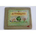 A 1950s autograph album, including Stanley Mathews,