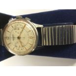 A Sekonda Chronograph stainless steel bracelet watch,