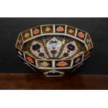 Royal Crown Derby 1128 Old Imari pattern octagonal bowl,