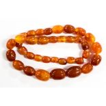 An amber type necklace