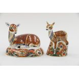 Royal Crown Derby 1st quality Deer with Fawn,