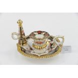 Royal Crown Derby 1st quality Old Imari Winster 1128 candlestick and snuffer,