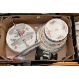 A set of six Wedgwood bone china 'Cuckoo' pattern dinner plates,