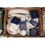 A quantity of Royal Worcester Evesham dinner ware, including serving dishes, boxed napkin rings,