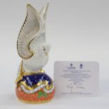 Royal Crown Derby 1st quality limited edition 29/150 Spirit of Peace paperweight,