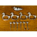 Set of six duck design,