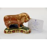 Royal Crown Derby 1st quality, limited edition 253/400 Harrods Bull,