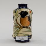 A Moorcroft first quality trial vase, in the 'Stone Chat' pattern, shape number 2746,