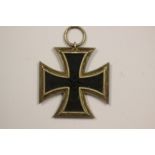 WW2 Third Reich Eisernes Kreuz 2. Klasse, Iron Cross 2nd Class. Maker marked ring "128". No ribbon.