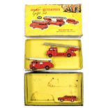 Dinky: A Dinky Fire Service Gift Set, '957', comprising: Fire Engine with Extending Ladder, '955',