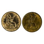 1872 and 1873 Victoria Halfpennies (2)