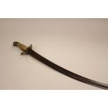 A 19th Century Officers Cavalry Sword. 75cm curved single edged blade.