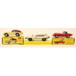Dinky: A collection of three boxed Dinkys; 120 Jaguar 'E' Type; 167 A.C.