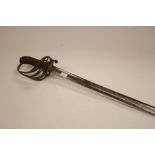 Victorian British Army Officers Sword: VR to brass guard.