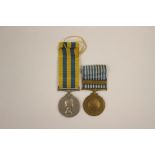 Korea Medal and UN Korea Medal to 2323462 Pte B Cliffe, RAOC. Both with ribbons.