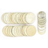 Pre 47 higher grade coins, includes 7 x George V Half Crowns, 19 x George VI Half Crowns,