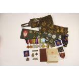 WW2 & Korea Medal Group, paperwork and cap badge collection to 4915656 Rfn. John Thomas Hardy, RUR.