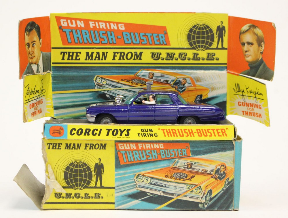 Corgi: A boxed Gun Firing 'Thrush-Buster', The Man from U.N.C.L.E.