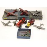 Diecast: A boxed Dinky 62P Armstrong Whitworth Air Liner, 62N Junkers Ju90 Air Liner,