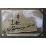 Postcards: early-20th century album containing approximately 300-400 postcards,