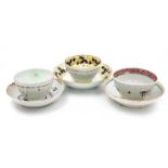 Tea ware including Chamberlains tea bowl and saucer, Baddeley Littler saucer,