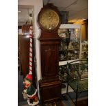 A 19th Century Scottish mahogany longcase clock, brass dial inscribed Geo MaClean, Edinburgh,