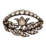 A Victorian diamond brooch,