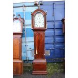 A George III mahogany eight day longcase clock, the dial inscribed 'J Blaylock, Carlisle',