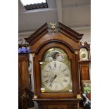 A George III oak 30 hour longcase clock, the dial inscribed 'Blaylock, Longtown',