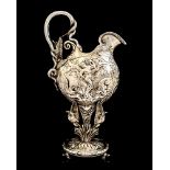 An Important Edwardian silver ewer with presentation inscription of military interest,