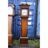 A George III oak and mahogany cased 30 hour longcase clock,