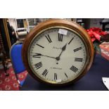 A Baylock, Carlisle, mahogany cased wall clock with pendulum,