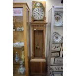 A George III oak longcase clock, 30 hour,