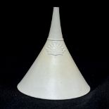 A Pellatt and green stoneware funnel Condition : no damage or restoration