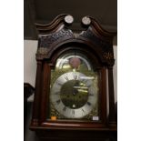 A George III oak and mahogany cross-banded eight day longcase clock, by' John Blaylock, Longtown',