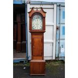 A George III oak and mahogany eight day longcase clock, the dial inscribed John Blaylock,