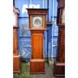 A George III oak and mahogany 30 hour longcase clock, inscribed 'Barber,