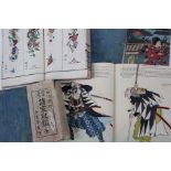 A collection of Japanese books/printed material,